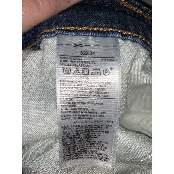 Old Navy Bootcut Jeans Mens Size 32/34 Blue Dark Wash Denim - Picture 4 of 6